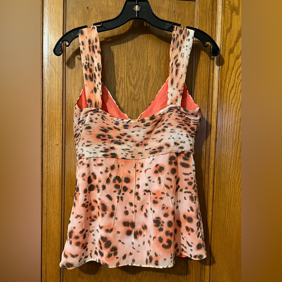 Nordstrom Classique Entier Vintage Y2K Sleeveless Boho Animal Print Top Size XS - Picture 6 of 10